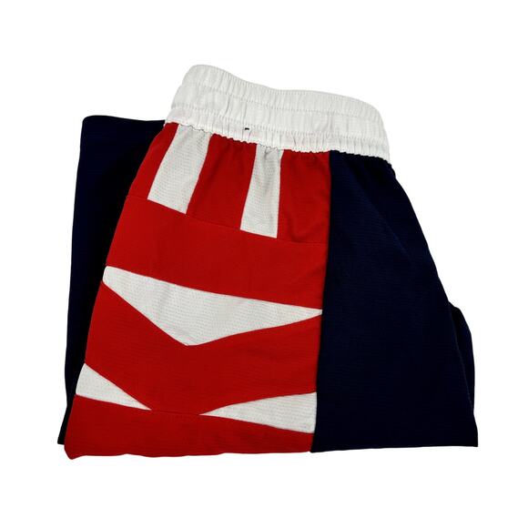 Nike Basketball Shorts Mens Small Blue Red White Dri Fit Flex Elastic Waist - Picture 8 of 9